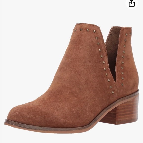 Steve Madden Lyz Tan Suede Ankle Booties 9.5 - Picture 1 of 14